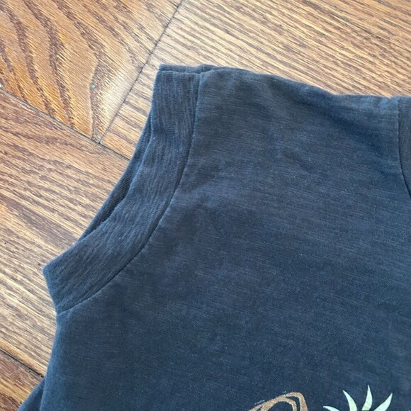 Joshua Tree CA Baby Tee Capped Sleeves Desert Trip Size XS Mock Neck Gorpcore - Picture 4 of 9